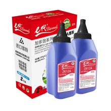 e代 Q2612A碳粉雙支裝 適用hp惠普1020硒鼓 m1005墨盒 HP1010 m1005打印機(jī) CF280A墨粉 M401A CRG303佳能 LBP2900 包含清潔安裝 計(jì)價(jià)單位：套